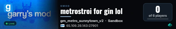 metrostroi for gin lol live status badge
