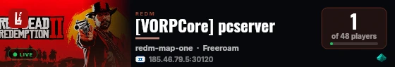 [VORPCore] pcserver live status badge