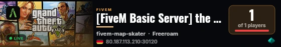 [FiveM Basic Server] the gaming live status badge