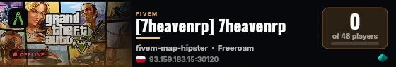 [7heavenrp] 7heavenrp live status badge
