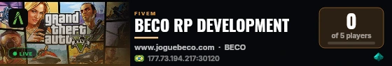 BECO RP DEVELOPMENT live status badge