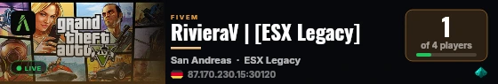 RivieraV | [ESX Legacy] live status badge