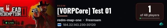 [VORPCore] Test 01 live status badge