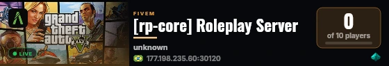[rp-core] Roleplay Server live status badge