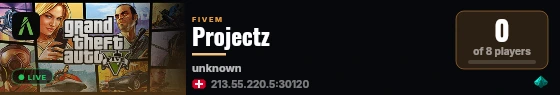 Projectz live status badge