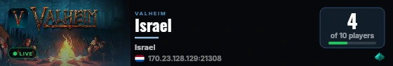 Israel live status badge