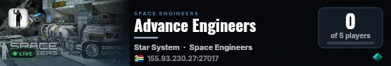 Advance Engineers live status badge