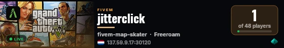 jitterclick live status badge