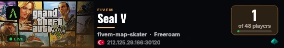 Seal V live status badge