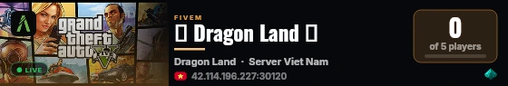 🌸 Dragon Land 🌸 live status badge