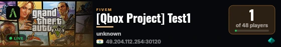 [Qbox Project] Test1 live status badge