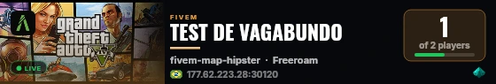 TEST DE VAGABUNDO live status badge