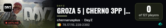 GROZA 5 | CHERNO 3PP | Solo Duo Trio | RU | PVP | WIPE 25.08 live status badge