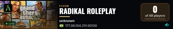 RADIKAL ROLEPLAY live status badge