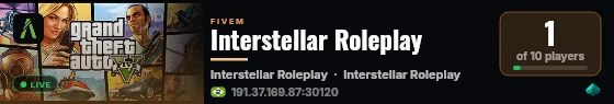 Interstellar Roleplay live status badge
