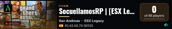 SocuellamosRP | [ESX Legacy] live status badge