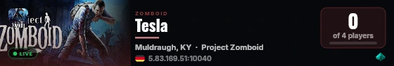 Tesla live status badge