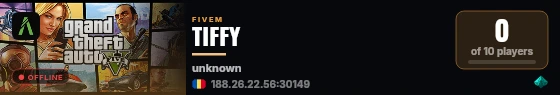 TIFFY live status badge