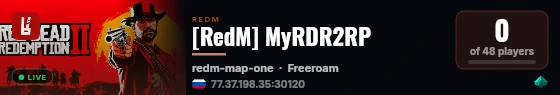 [RedM] MyRDR2RP live status badge