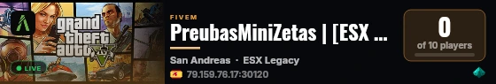 PreubasMiniZetas | [ESX Legacy] live status badge