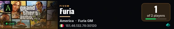 Furia live status badge