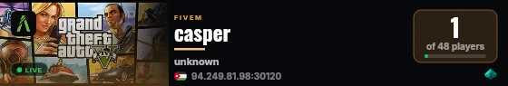 casper live status badge