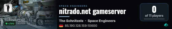 nitrado.net gameserver live status badge