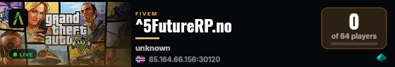 ^5FutureRP.no live status badge