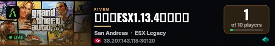 笙笙的ESX1.13.4纯净基础 live status badge
