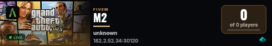 M2 live status badge