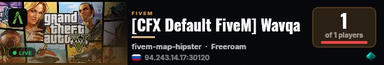 [CFX Default FiveM] Wavqa live status badge