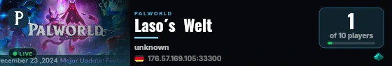 Laso´s  Welt live status badge
