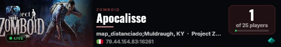 Apocalisse live status badge