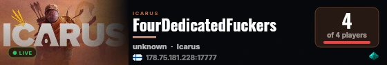 FourDedicatedFuckers live status badge