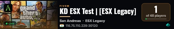 KD ESX Test | [ESX Legacy] live status badge