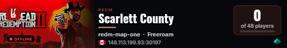 Scarlett County live status badge