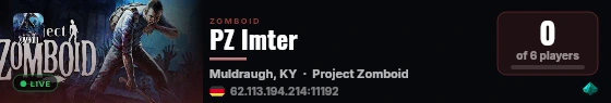 PZ Imter live status badge