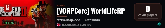 [VORPCore] WorldLifeRP live status badge