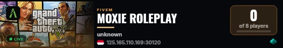 MOXIE ROLEPLAY live status badge
