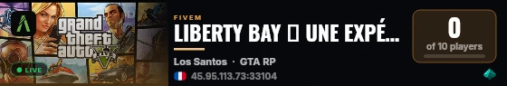 LIBERTY BAY ➜ UNE EXPÉRIENCE INOUBLIABLE live status badge