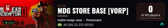 MDG STORE BASE [VORP] live status badge