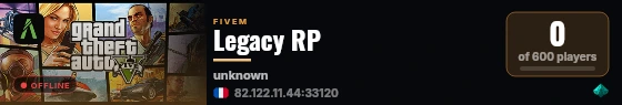 Legacy RP live status badge
