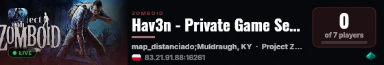 Hav3n - Private Game Server live status badge