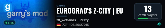 EUROGRAD'S Z-CITY | EU live status badge