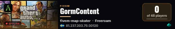 GormContent live status badge