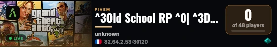 ^3Old School RP ^0| ^3DEV live status badge