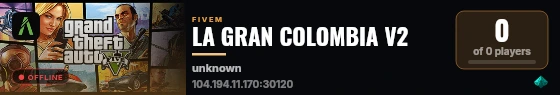LA GRAN COLOMBIA V2 live status badge