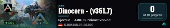 Dinocorn - (v361.7) live status badge