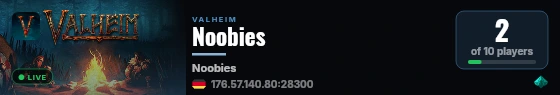 Noobies live status badge