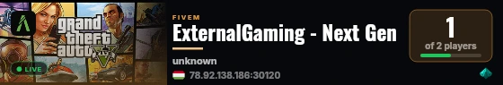 ExternalGaming - Next Gen live status badge